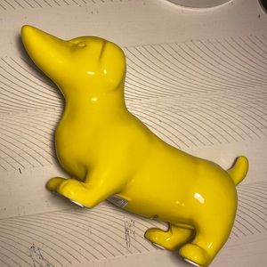 Decorative Ceramic Yellow Dog